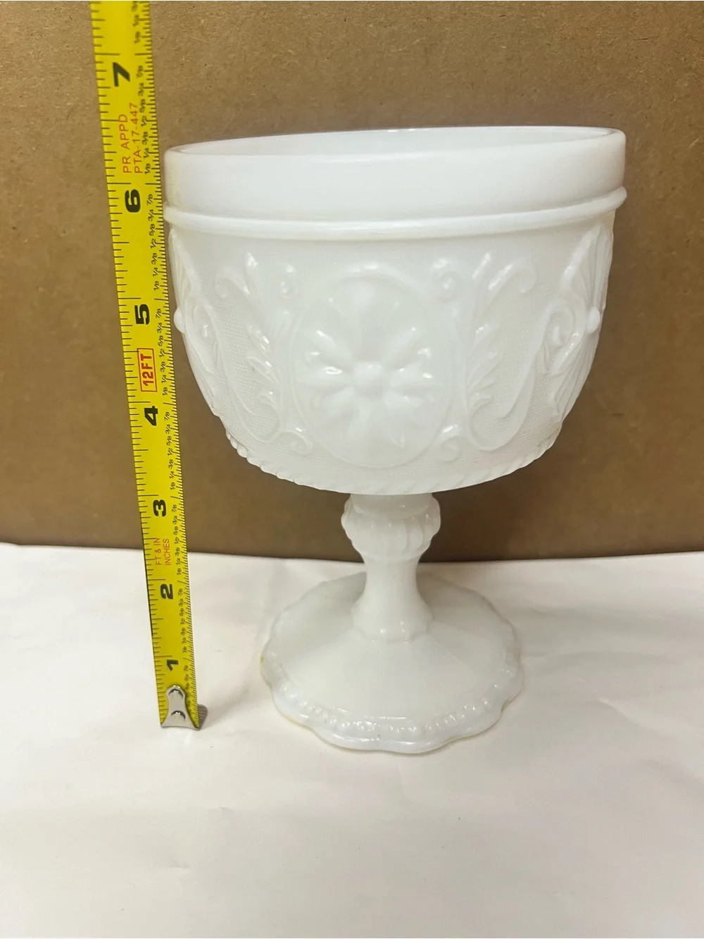 Indiana Glass White Milk Glass Pedestal Compote